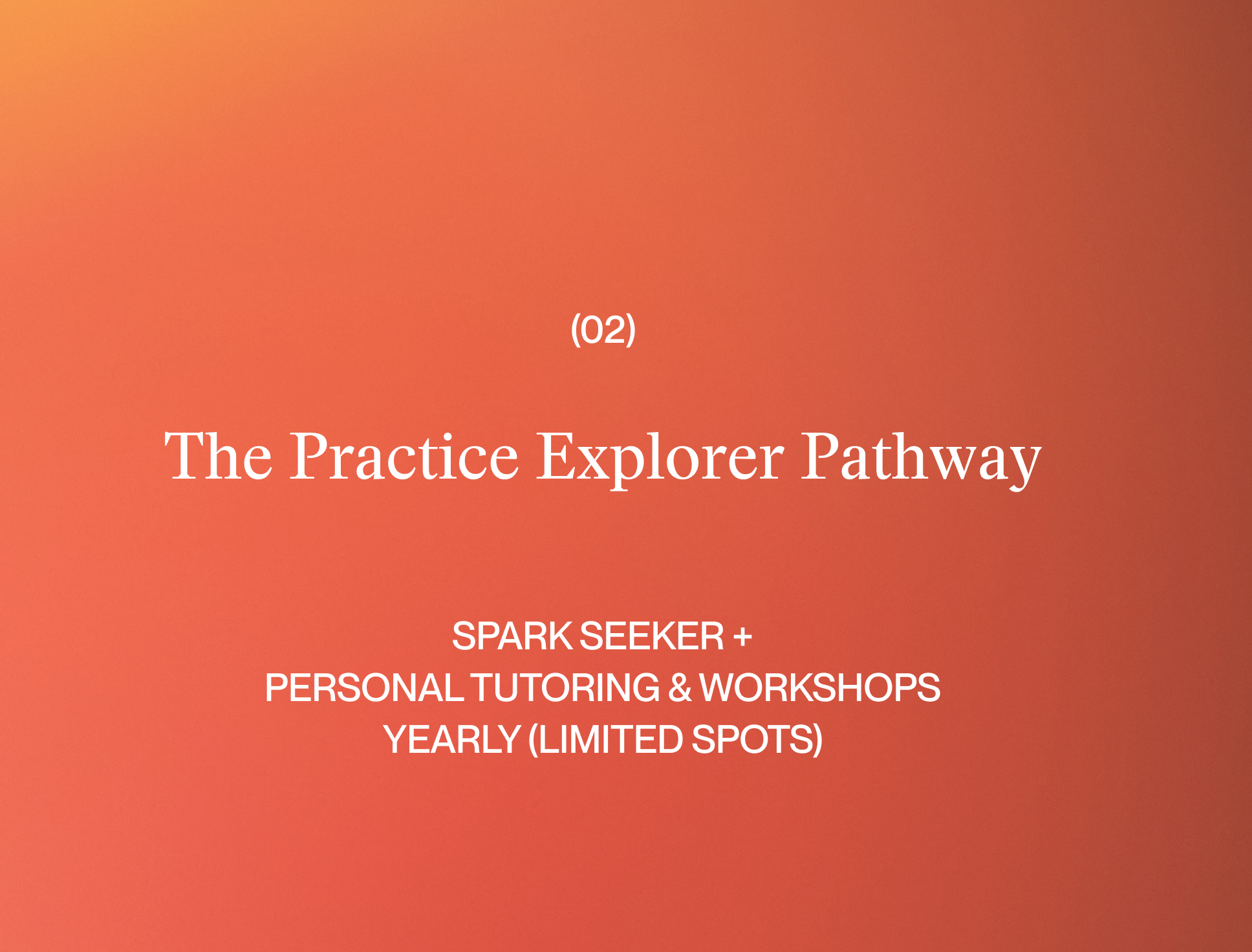 The Practice Explorer (half)